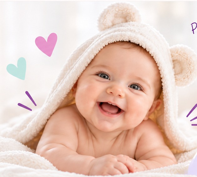 Bebé sonriendo